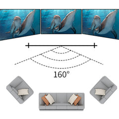 Skerell portable projector screen with stand 60inch 16:9 outdoor