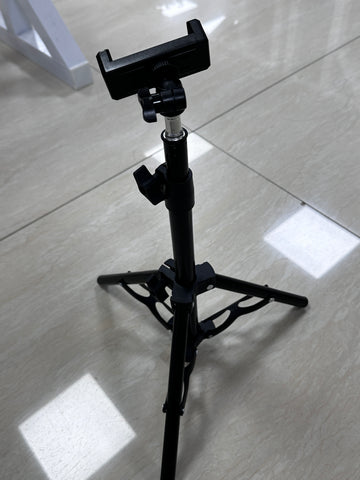 Adjustable Phone Holder Stand, Flexible Gooseneck & Stable Base for Desk, Compatible with All Smartphones