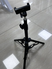 Adjustable Phone Holder Stand, Flexible Gooseneck & Stable Base for Desk, Compatible with All Smartphones