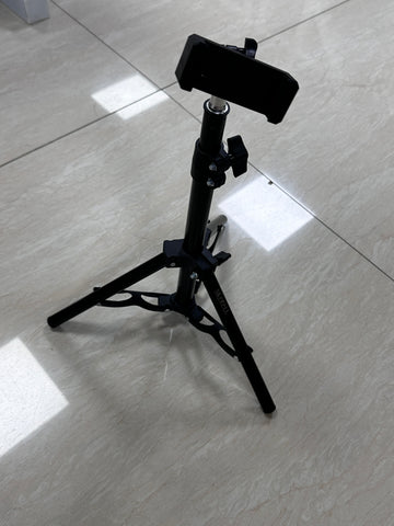 Adjustable Phone Holder Stand, Flexible Gooseneck & Stable Base for Desk, Compatible with All Smartphones