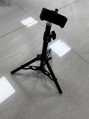 Adjustable Phone Holder Stand, Flexible Gooseneck & Stable Base for Desk, Compatible with All Smartphones